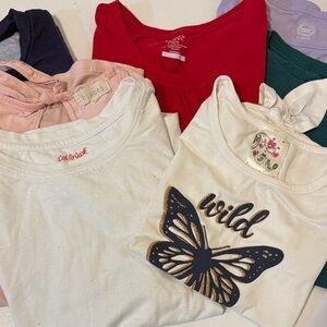 Girls Seven Piece Lot of Short Sleeve Tees Size 10/12